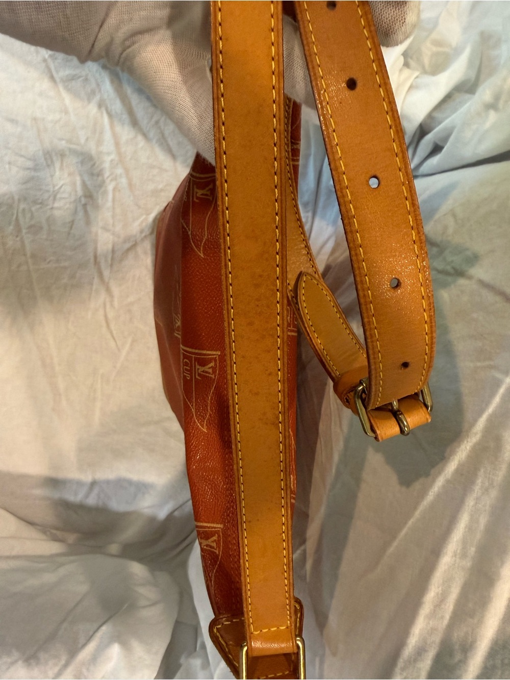 Vintage Louis Vuitton Cup Le Touquet Shoulder Bag In Red - Limited America’s Cup - Picture 12 of 16